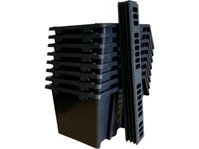 Комплект ящиков 280х185х150 для метизов, с планкой, 8 шт., код: 36989