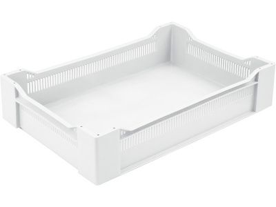 Ящик перфорированный 600×400×135, арт.: 120, объём 32.4, натуральный, код: 02494