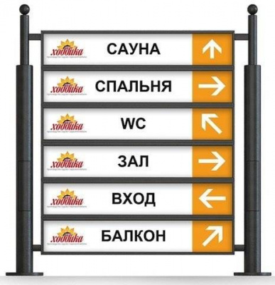 Указатель стальной низкий арт. 387