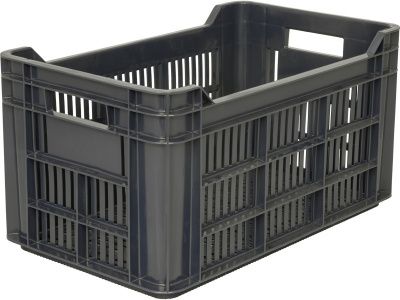 Ящик перфорированный 500×300×264, арт.: 112, объём 39.6, чёрный, код: 01305