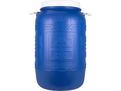 Бочка п/э 120л. круглая, с винтовой крышкой, без вкладыша, с ручками, код: 35832