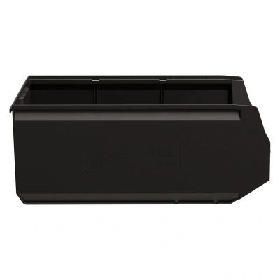 Складской лоток Logic Store 500х300х200 мм чёрный ЭКО с отверстиями для перегородок N1 (12.406.1)