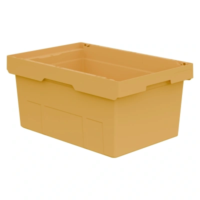 Вкладываемый контейнер INSTORE KV-6427 600x400x272 мм жёлтый со сплошным дном