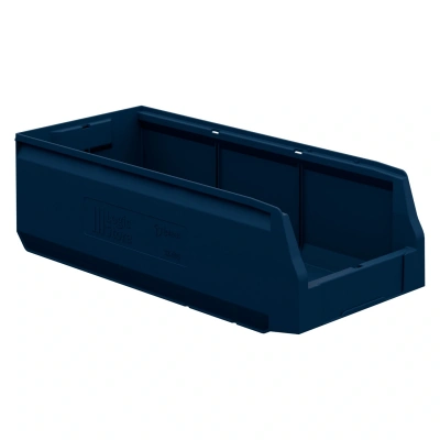 Складской лоток Logic Store 500х225х150 мм синий индиго с отверстиями для перегородок N1 (12.405.1)