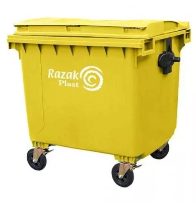 Евроконтейнер Razak 1100 л желтый