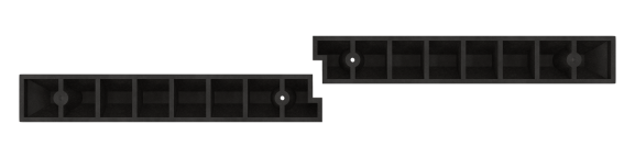 КП-1,83 Композитный Отбойник для парковки секционный (1830х150х110 мм)