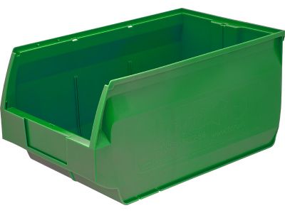 Ящик сплошной 500×310×250 мм, объем 38.75 л., арт.: 5006, зелёный, код: 12279