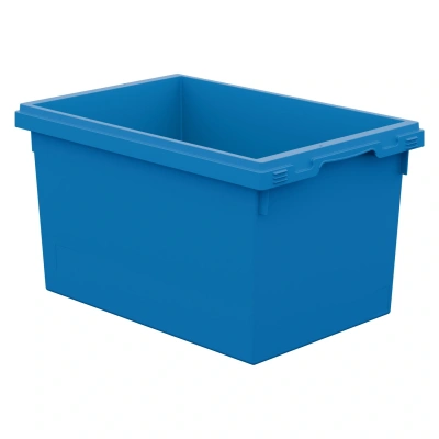 Вкладываемый контейнер INSTORE KV-6432 600x400x320 мм голубой со сплошным дном