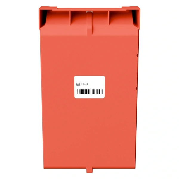 Складской лоток Logic Store 400x225x150 мм красный с наклейкой 50x70 мм сбоку