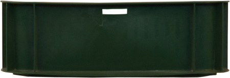 Ящик сплошной 430×330×110 мм, объем 12 л., арт.: 405, зелёный, код: 00433