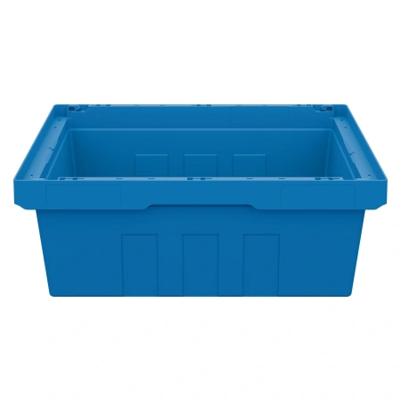 Вкладываемый контейнер INSTORE KV-6422 600x400x220 мм голубой со сплошным дном