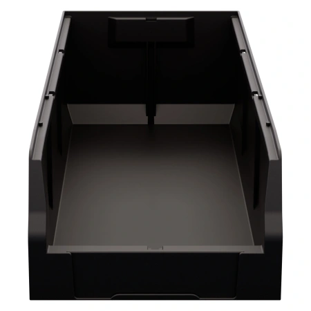 Складской лоток Logic Store 500х225х150 мм чёрный ЭКО с отверстиями для перегородок N1 (12.405.1)