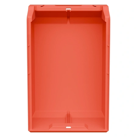 Складской лоток Logic Store 350х225х150 мм красный с отверст. для продольн. перегород. и накл. 100х70 мм