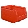 Складской лоток Logic Store 350x225x200 мм красный с отверстиями для продольной перегородки