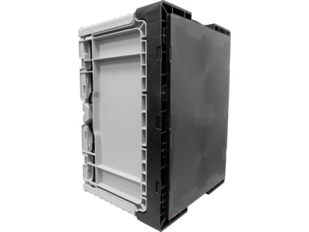 Ящик 400х300х240 сплошной, складной, с крышкой , код: 38794