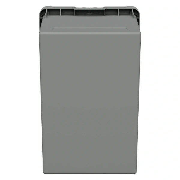 Вкладываемый контейнер INSTORE KV-6442.1 600х398х420 мм серый со сплошным дном и распашной крышкой