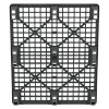 Пластиковый паллет 1200x1000x135 мм серый перфорированный на ножках с бортиком