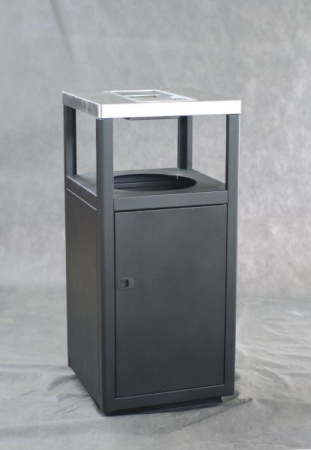Урна-пепельница Пассаж, 435х435х950 мм, с емкостью, 50 л
