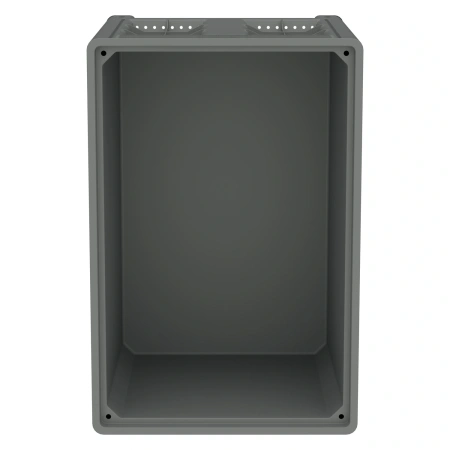 Большой контейнер 1200x800x800 мм iBOX светло-серый со сплошными стенками и дном, на полозьях