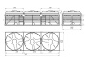 Кассета с низкими емкостями 15000 л (3х5000 л) мет.краны