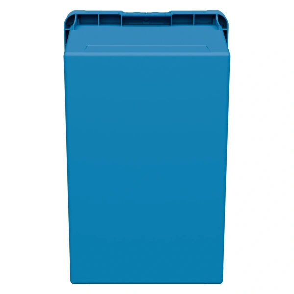 Вкладываемый контейнер INSTORE KV-6442.1 600х400х420 мм голубой со сплошным дном и распашной крышкой