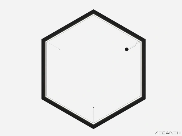 Заказать шестиугольный светильник hexagon dentro 6000k 36w артикул  с доставкой