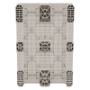 Пластиковый паллет 1200х800х150 мм белый сплошной на 2-х полозьяx без бортика