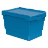 Вкладываемый контейнер INSTORE KV-6437 600х400х390 мм голубой со сплошным дном и распашной крышкой