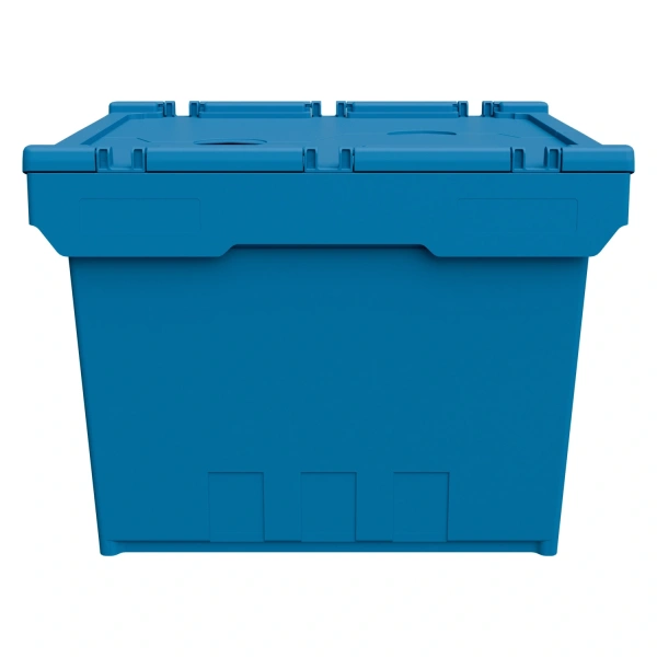 Вкладываемый контейнер INSTORE KVR-6442 600х400х420 мм голубой с усиленным дном и распашной крышкой