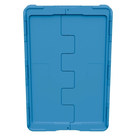 Вкладываемый контейнер INSTORE KV-6442.1 600х400х420 мм голубой со сплошным дном и распашной крышкой