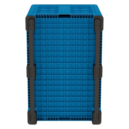 Большой контейнер 1200x800x800 мм iBOX голубой со сплошными стенками и дном, на полозьях