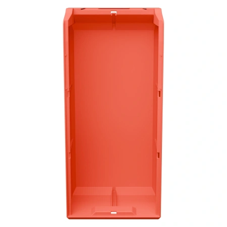 Складской лоток Logic Store 500х225х150 мм красный с отверстиями для перегородок и наклейкой сбоку