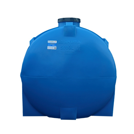 Овально-горизонтальная емкость Aquaplast 5000 л Синий
