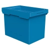 Вкладываемый контейнер INSTORE KV-6442 600x400x420 мм голубой со сплошным дном