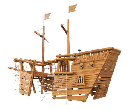 Игровой комплекс ARTWOOD «Корабль Венеция» с горкой и мачтами