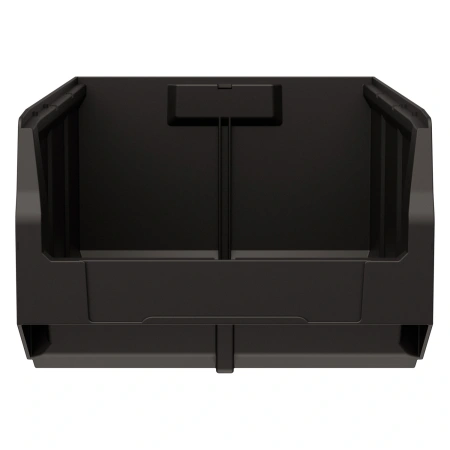 Складской лоток Logic Store 500х300х200 мм чёрный ЭКО с отверстиями для перегородок N1 (12.406.1)