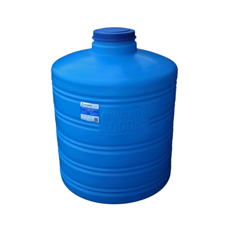 Овально-вертикальная емкость Aquaplast 1000 л маленькая Синий