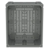 Большой контейнер 1200x1000x760 мм iBOX светло-серый c перфорированными стенками и дном, на ножках