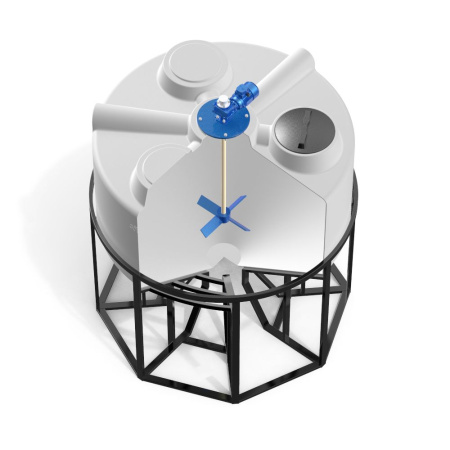 Емкость KV 3000 литров с лопастной мешалкой Белая