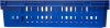Ящик перфорированный 600×400×152, арт.: 403-2, объём 27, синий, код: 17741