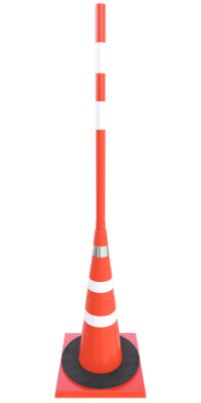 Конус сигнальный КС 3.2 (750 мм) оранжевый, однотонный