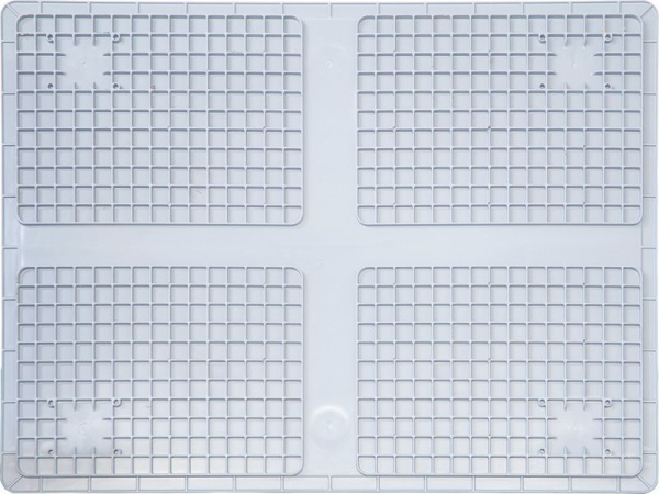 Ящик сплошной 800×600×440 мм, объем 211.2 л., арт.: SPK 8644, серый, код: 24295