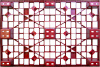 Паллет 1200х800х160 мм (перфорированный на 9 ножках вкладываемый), арт. TR 1208 L красный, код: 12745