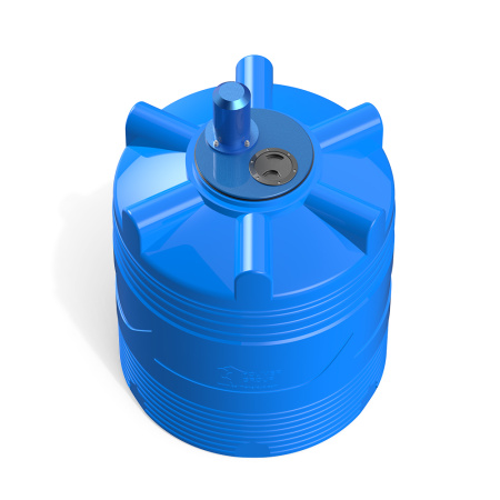 Емкость V 500 литров с пропеллерной мешалкой Синяя