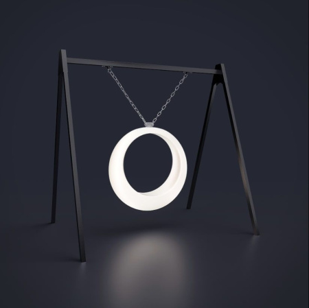 Светящиеся качели с конструкцией «Ring» 3 кольца, подсветка RGB