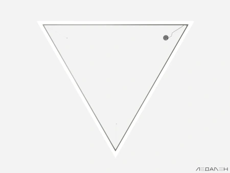 Купить треугольный светильник triangolo 3000k 69w с доставкой