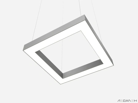 Купить квадратный светильник quadro foro 3000k 52w с доставкой
