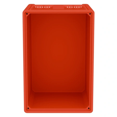Большой контейнер 1200x800x800 мм iBOX красный со сплошными стенками и дном, на ножках