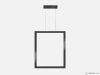 Квадратный светильник KVADRATO FRAME 3000K 33W