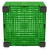 Большой контейнер 1130x1130x760 мм iBOX салатовый c перфорированными стенками и дном, на ножках